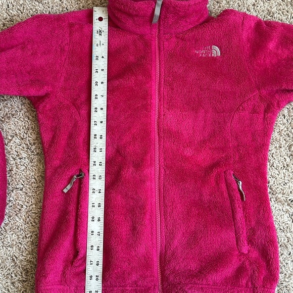 The North Face Vibrant Pink Girls' Full Zip Fuzzy Cozy Fleece Sz Lg (14/16) - Picture 11 of 11